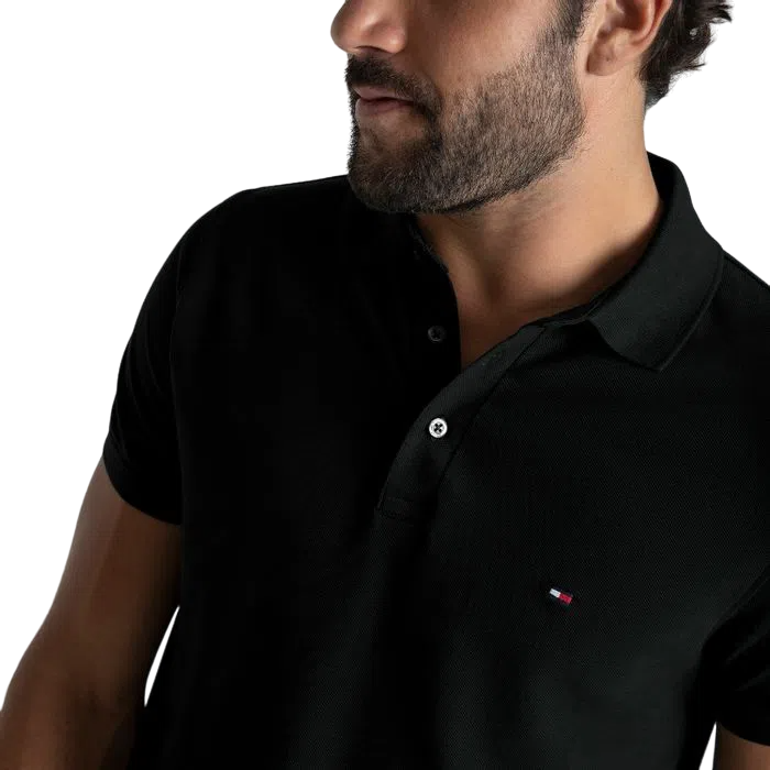 CAMISETA POLO MASCULINA TOMMY HILFIGER EDIÇÃO 1985 SLIM FIT