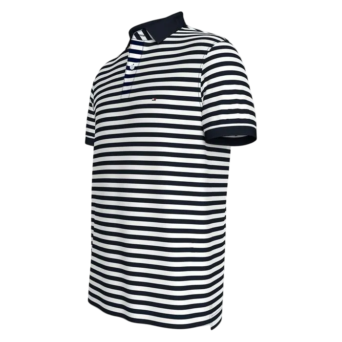 CAMISETA POLO MASCULINA TOMMY HILFIGER LISTRADA REGULAR FIT