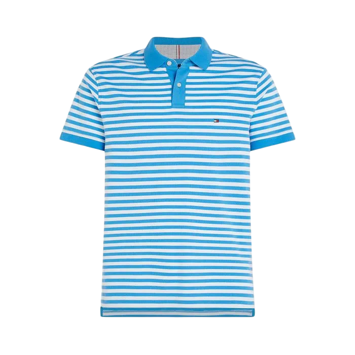 CAMISETA POLO MASCULINA TOMMY HILFIGER LISTRADA REGULAR FIT