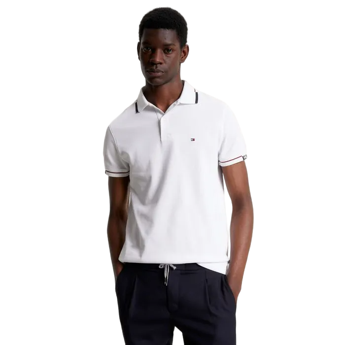 CAMISETA POLO MASCULINA PUNHO HILFIGER SLIM