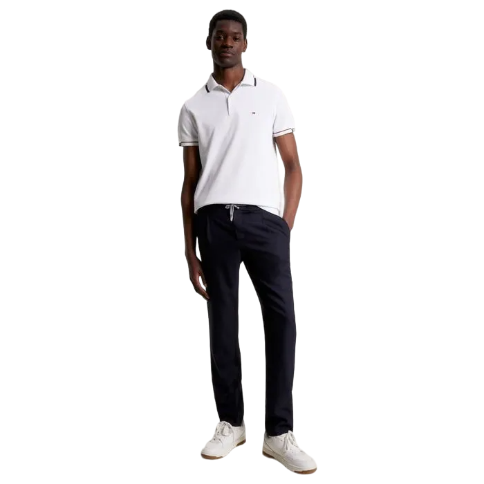 CAMISETA POLO MASCULINA PUNHO HILFIGER SLIM