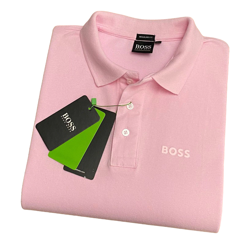 CAMISETA POLO MASCULINA HUGO BOSS MONOCROMÁTICA