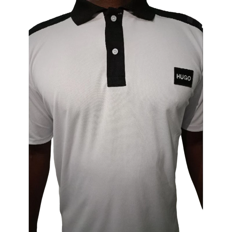 CAMISETA POLO MASCULINA HUGO BOSS DRY-FIT COM FAIXA