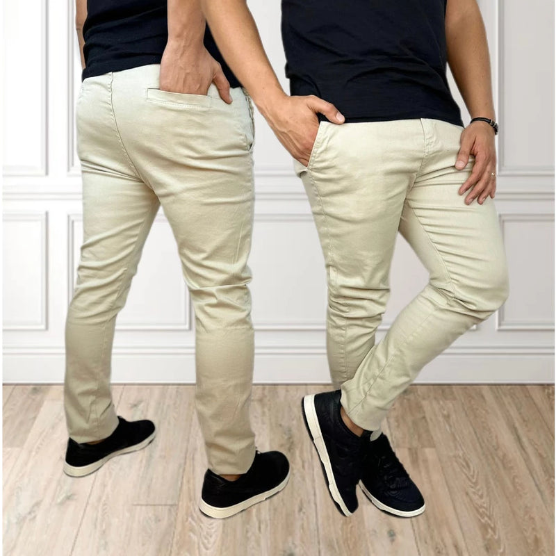 CALÇA SARJA JEANS MASCULINA SPORT FINO