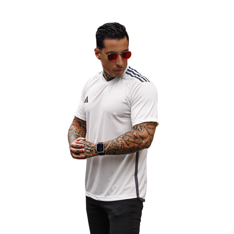 CAMISA MASCULINA ADIDAS OFF WHITE DRI-FIT