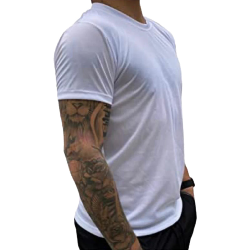 KIT 5 CAMISETAS DRY-FIT MASCULINA LISA