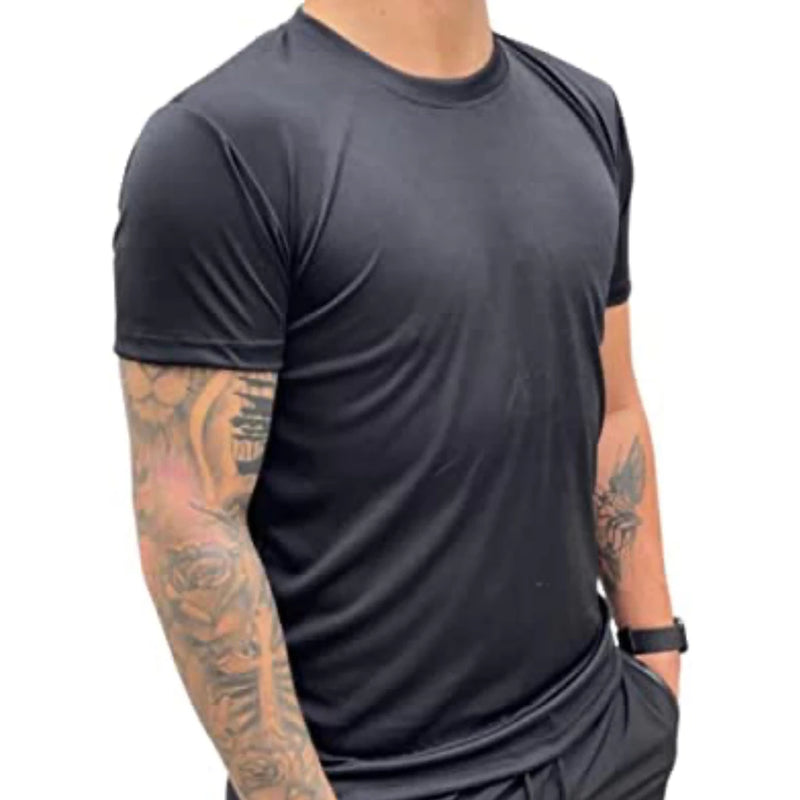 KIT 5 CAMISETAS DRY-FIT MASCULINA LISA