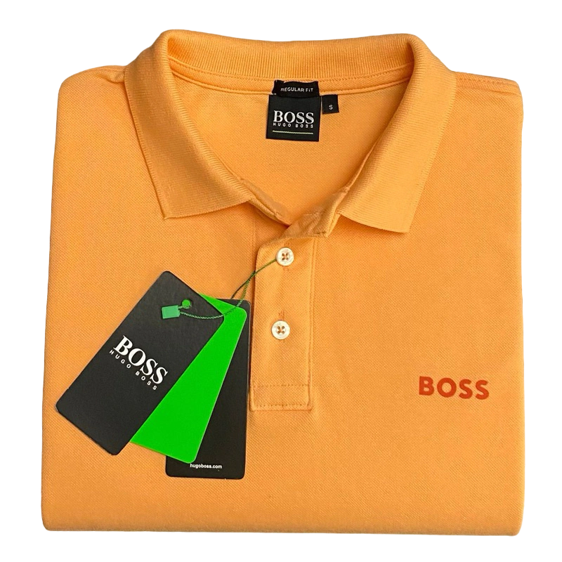 CAMISETA POLO MASCULINA HUGO BOSS MONOCROMÁTICA