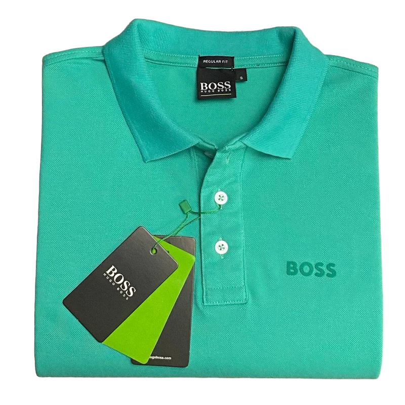 CAMISETA POLO MASCULINA HUGO BOSS MONOCROMÁTICA