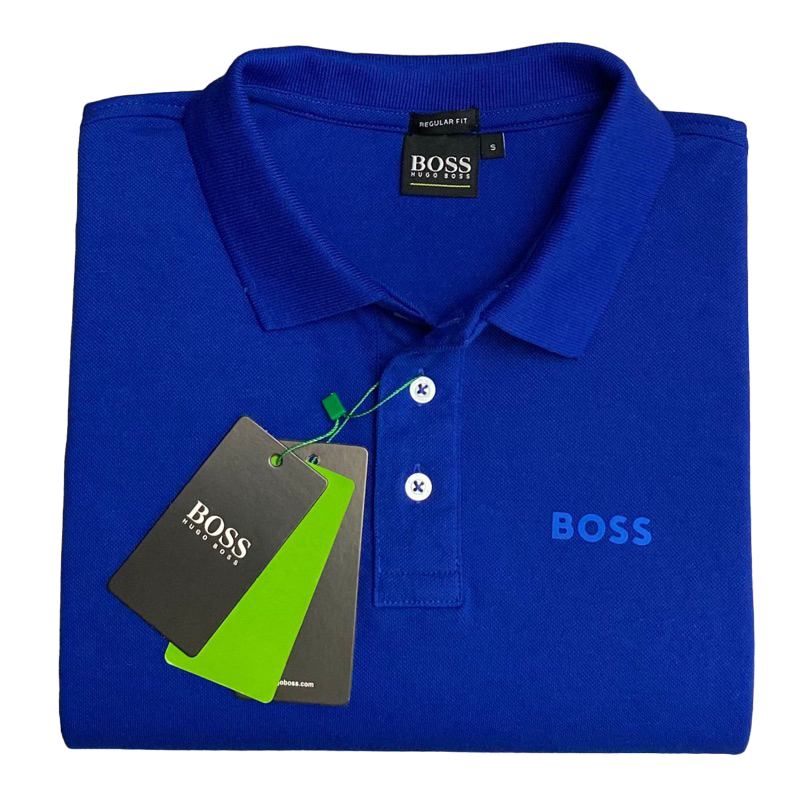 CAMISETA POLO MASCULINA HUGO BOSS MONOCROMÁTICA