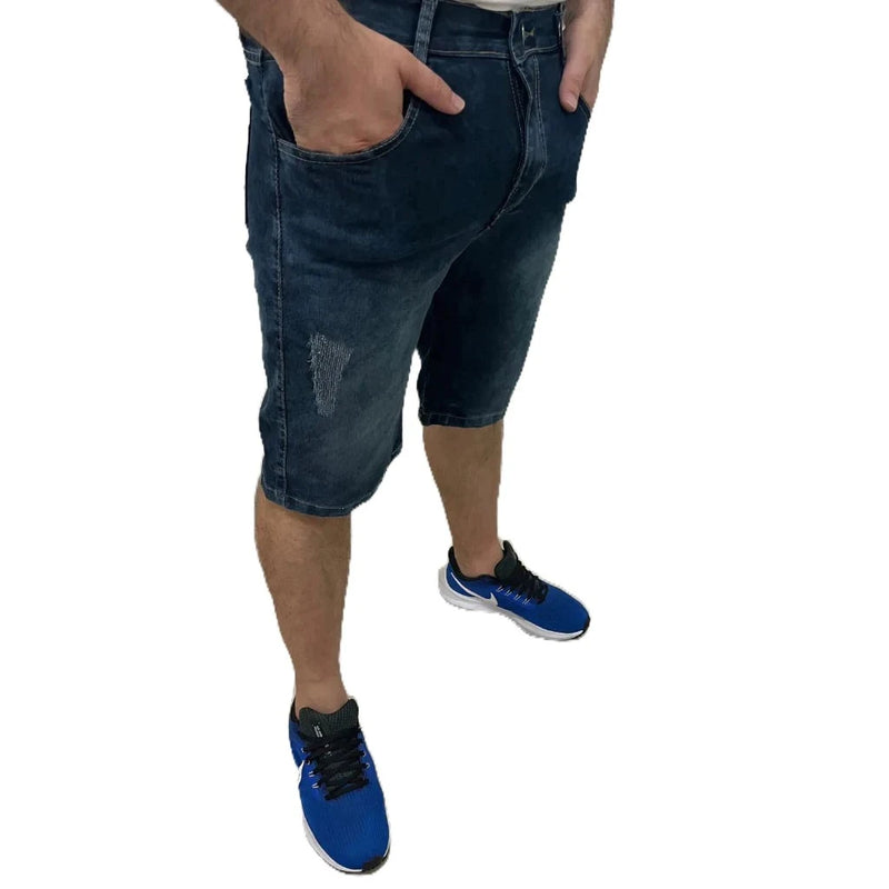 BERMUDA JEANS MASCULINA DE ELASTANO