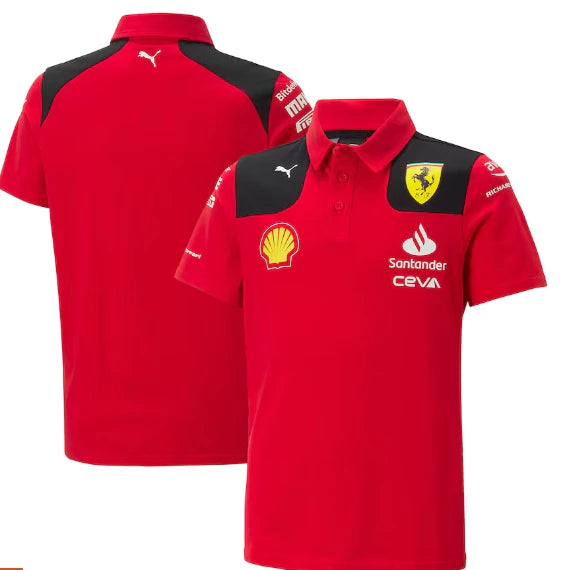 CAMISETA  POLO MASCULINA FERRARI EDIÇÃO F1