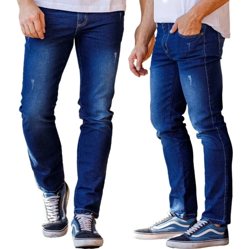 CALÇA JEANS MASCULINA SLIM LYCRA